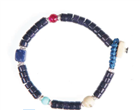 Bracciale Gerba Uomo Blu Collection in Pietre dure WBLU02